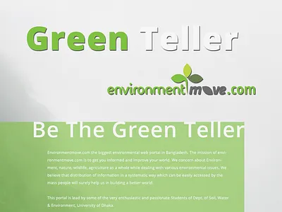 Environment Move design ui ux web web template website