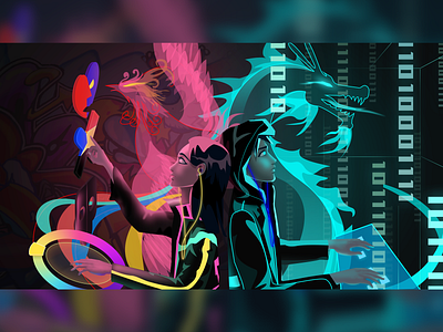 Cyberpunk illustration