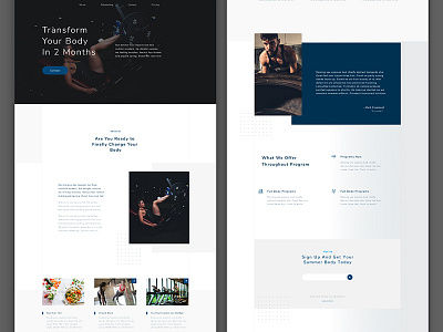 Free Gym Workout Website Template branding design free gym website template free website free website template freebie freebies gym website ui website website design