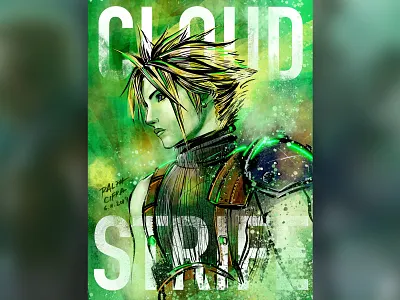 IPAD DRAWING: CLOUD STRIFE (FINAL FANTASY VII REMAKE) cloud cloud strife final fantasy 7 final fantasy vii