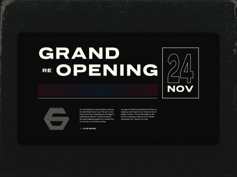 Tech Noir Comps 80s branding design typography ui ui design web design website