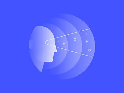 Alpha Icons / Vision Spot Illustration abstract ai alpha concept design digital flat future gradient human icon illustration mental simple spot illustration vector vision web