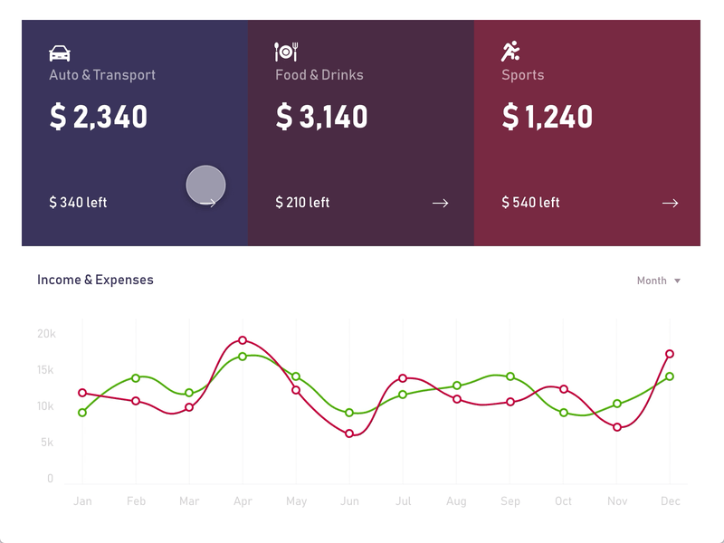 iPad: Personal budget manager app accounts adobe experiance design adobexd animation budget design finance flat graph ipad mobile app ui ux ux design xd