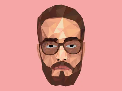 Low poly portrait geometry illustration ilustratorcc low poly art lowpoly portrait shapes