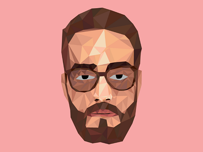 Low poly portrait geometry illustration ilustratorcc low poly art lowpoly portrait shapes