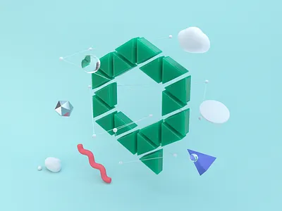 QingCloud Case Study Render 3d animation c4d interaction nostalgia portfolio qingcloud webdesign website