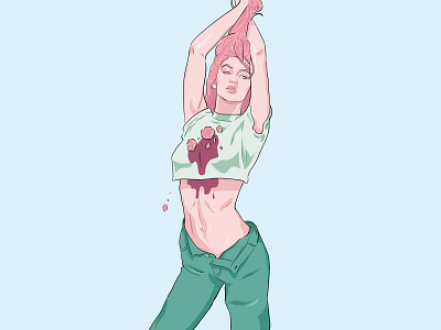 B L O O D art artist artwork blood creepy design digital art digital artwork digital illustration digital painting digitalart draw graphic design graphicdesign illustration illustrator lineart portrait vector art vectorart