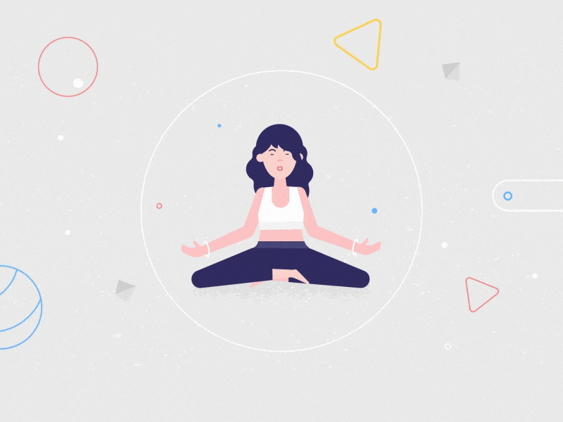 Let's talk about organ donation 2d after effects animation bubble character geometry illustration lifestyle meditation peace resting thoughtful