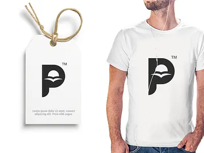 Bird and sun + letter P bird brand identity branding clothing clothing brand creative design desire fashion identity letter logo logo design longing modern monogram negative space sun sunset vector
