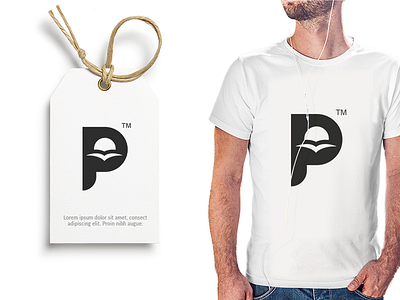 Bird and sun + letter P bird brand identity branding clothing clothing brand creative design desire fashion identity letter logo logo design longing modern monogram negative space sun sunset vector