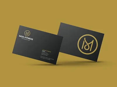 Moa Fitness Business Card Mockup badge badge design badge hunting badge logo badgedesign branding branding design crossfit crossfit logo design fitness fitness logo graphic design gym logo identity identity design lettering logo logo design monogram