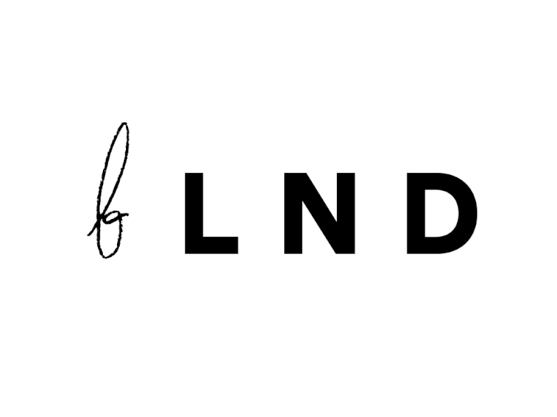 BLND Animated Identity animated logo black black and white branding hand drawn hand drawn logo identity simple