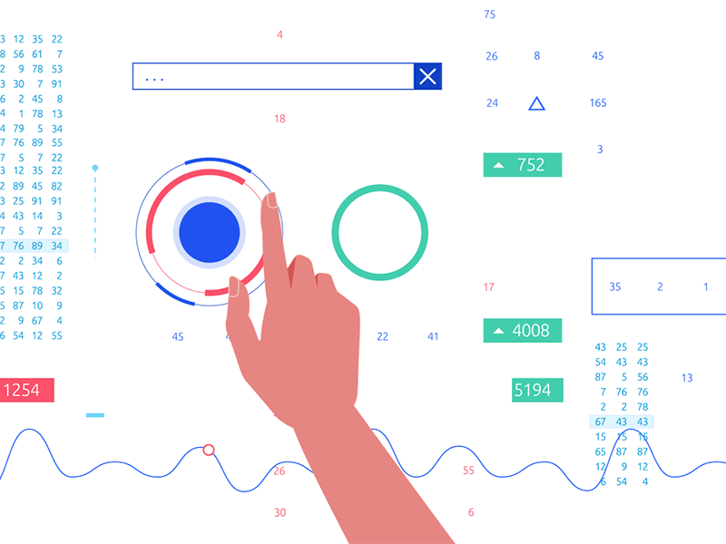 #14 Price calculation 2danimation animation calculation explainer gif hand animation hud illustration interface it manage moving