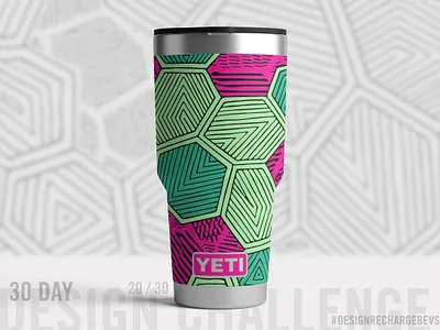 Proposed custom YETI design 20/30 abstract abstract art blackwork branding drawing freehand geometric geometric illustration graffiti hand drawn hexagons illustration lineart packaging design packaging mockup pattern pattern design surface design textile design urban art