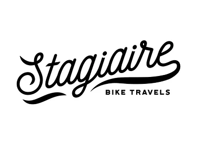 Stagiaire cycling illustration illustrator lettering logo logotype typography