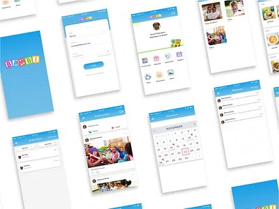 Nursery app child clean color design illustration nursery ui ux