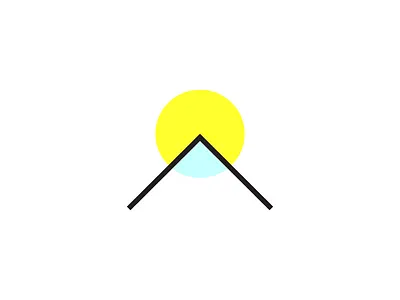 Mountain icon illustration