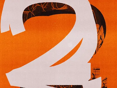 2 collage distortion found image illustration lettering lo fi print type typography vintage