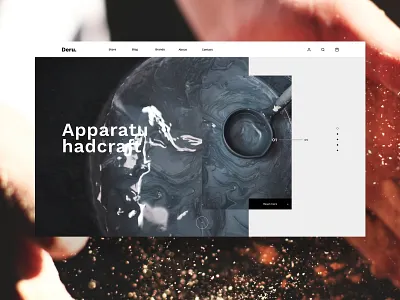 Deru / intro animation architecture design ecommerce design ecommerce shop identity parallax ui