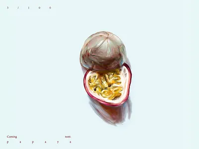 passion fruit /100 design digital art digital drawing digital illustration drawing illustration web