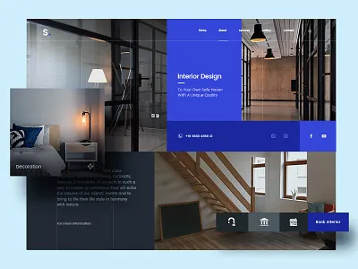 Interior Design clean clean design creative graphics interaction interior design product design ui cards ui design web website design