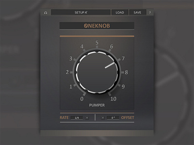 Oneknob pumper & dropdown menu dropdown music app music player oneknob pumper ui ux