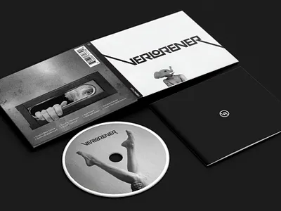 Verlorener CD album brand cd cover identity logo logotype verlorener