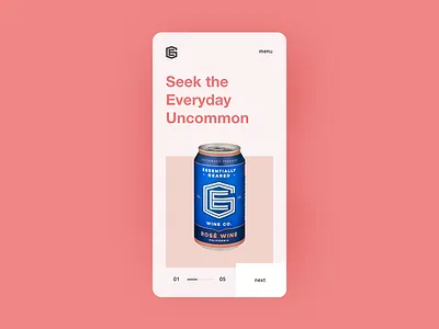 Essentially Geared Wine Co. Mobile Website Concept design exploration graphic design mobile design responsive design visual design website design