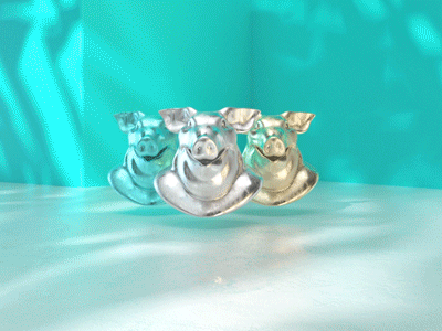 Vellum Pig Heads 3d 3d animation design fun houdini motion motiongraphic pig render vellum