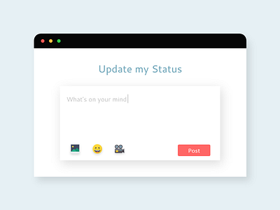 Status Update 100daychallenge animation app branding challenge customer experience customer journey map daily daily ui challenge design discover minimal minimalist minimalistic ui ux web