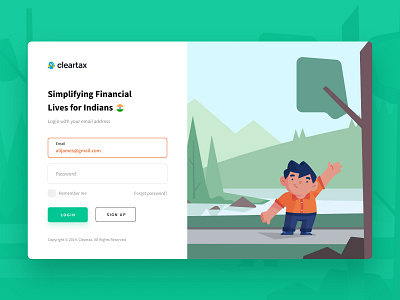 ClearTax – Visual Identity brand design branding fintech illustration india login sign up sketches startup startup branding ui visual identity