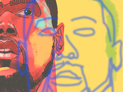 Kevin Durant apple art basketball color draw face illustration injury ipad kevin durant layer linework nba pattern portrait procreate shape sports texture warriors