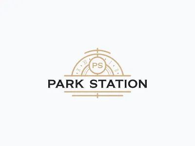 Park Station classic community flat logo luxury mature park station urban