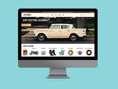 Everything but the House Website brand refresh branding design geometric graphic design identity logo design marketplace rebrand shopping typography vector