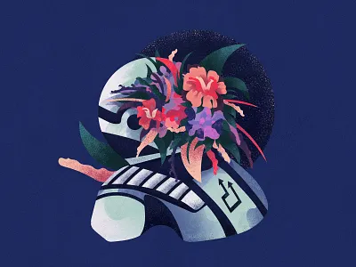 L'amour bleu amour app art art direction artwork astronaut blue branding design flower graphic design illustration illustrator inspiration interstellar space ui ux vector web