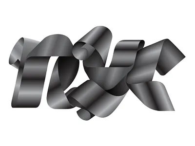 NYC logotype nyc ribbon type lettering