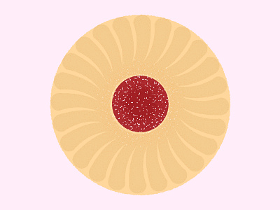 Daily Biscuit Challenge 32 biscuit colour cream design digital foxes illustration ring rough sweet texture treat vector