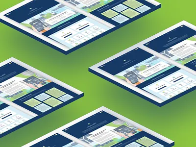 Clean Energy Website Design - Isometric #2 branding clean design energy graphic design illustration tech web website