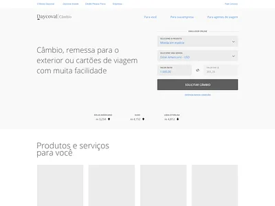 Daycoval Bank ai interface ux website wireframe