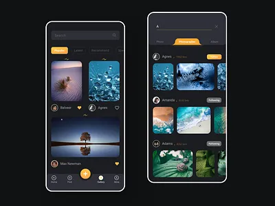 Dribbble Explore album gallery image photo photography ui ux