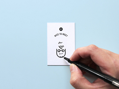 Hi! Nice to meet U brand identity branding business card business card design business cards businesscard design drawing graphic graphic design graphicdesign icon illustraion illustrator logo