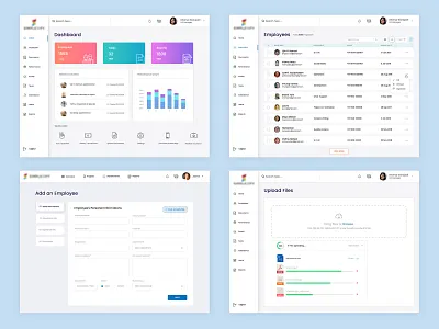 Dashboard Design admin dashboard design desktop application hr software hrms ui ux website design