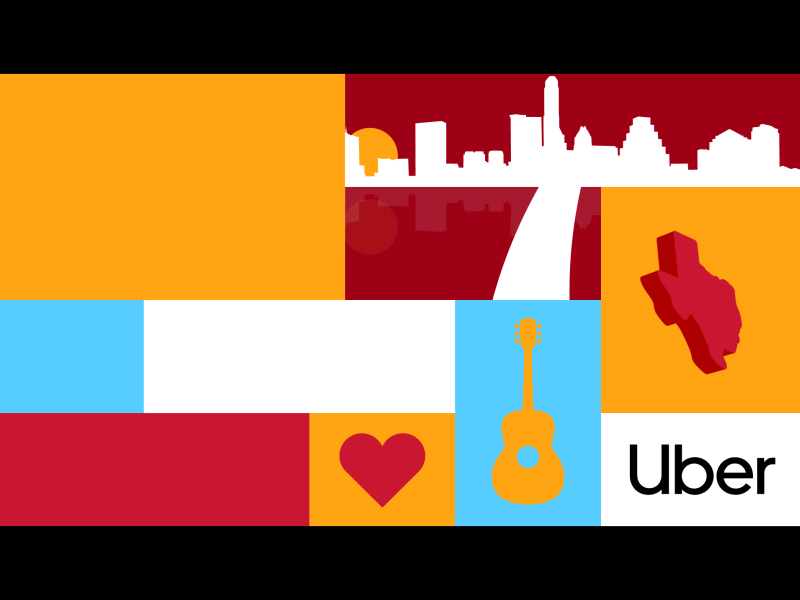 Uber Project 🚖 animatedgif animation branding festival festival poster gif gifanimation illustration information design informational motiondesigner motiongraphic motiongraphics sxsw uber uber design videoanimation