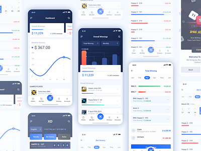 Atom App : Dashboard 01 analytics app bet dashboard draw keno lottery mobile app numbers ui ux