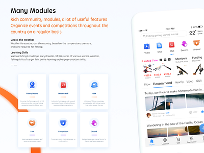 Fishing Community Part 4 app community fishing icon interface iphone xs ui