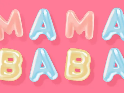 New Shot - 06/12/2019 at 07:24 AM baba design fonts illustration letter mama noun