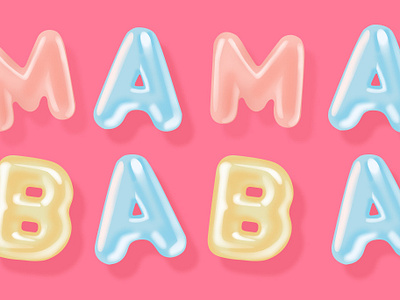New Shot - 06/12/2019 at 07:24 AM baba design fonts illustration letter mama noun