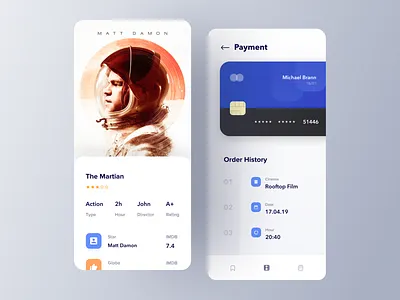 Movie ticket app payment booking checkout cinema mobile app movie movie app payment