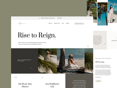 Personal Brand Website beach hero minimal minimal design minimalist minimalistic personal brand personal branding photographer ux web web design website website concept