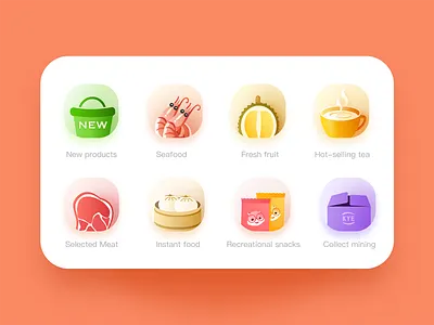 Icon fresh fruit icon illustration logo orange